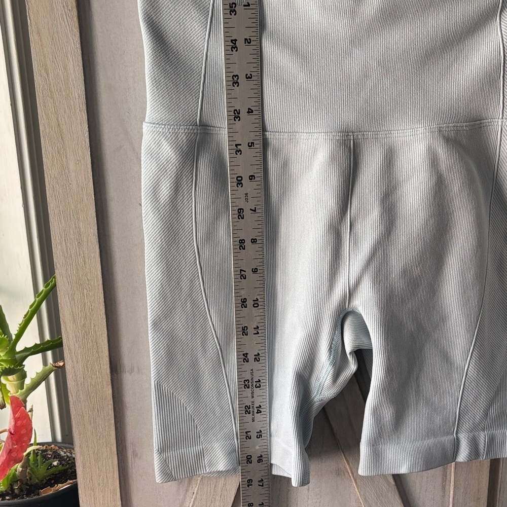 Women's Baby Blue High-Waisted Shorts